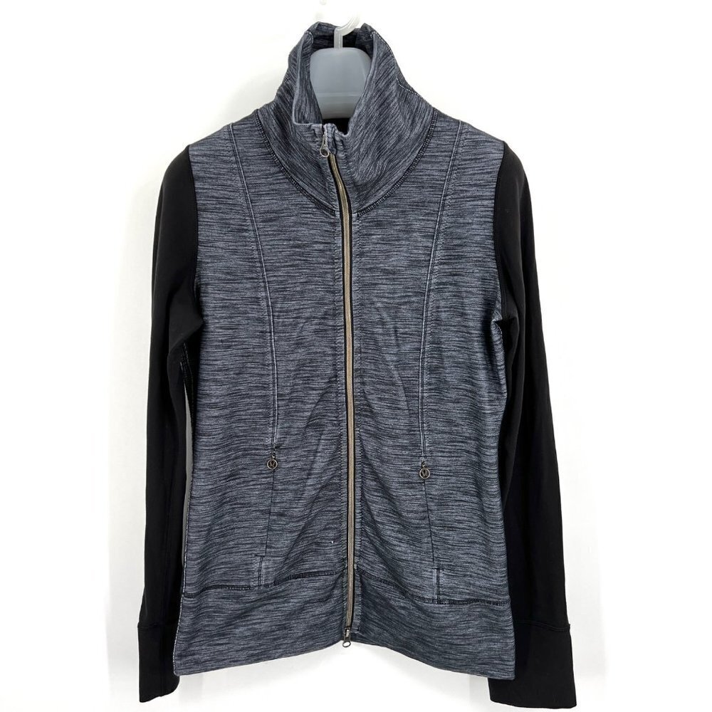 Lululemon Daily Yoga Jacket - Coco Pique‎ Black / Black Size 6
